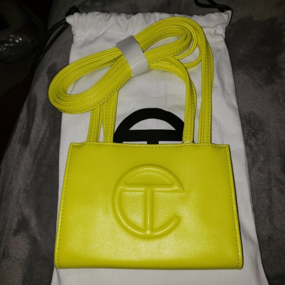 Telfar Small Highlighter Yellow Shopping Bag NWT